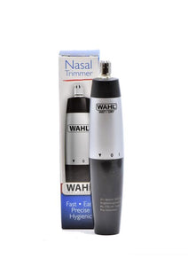 Wahl electric nose trimmer next to box
