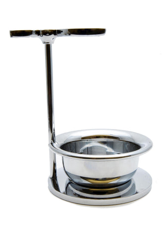 Muhle,  CHROME SHAVING SET STAND FOR VIVO AND RYTMO SERIES BRUSHES & RAZORS WITH BOWL RHM22S Double Stand