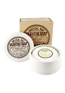 Mitchell's Wool Fat, HARD SHAVING SOAP in Porcelain Bowl