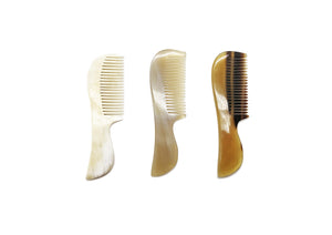 St. James Shaving Emporium, BEARD and MOUSTACHE COMBS in Real Horn 80mm