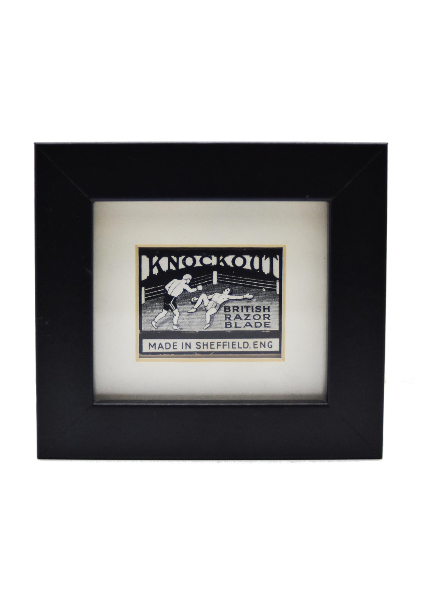 Knockout razor blade artwork