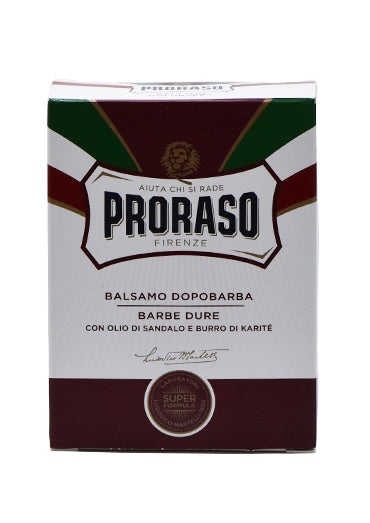 Proraso Red, AFTER SHAVE BALM with Sandalwood and Shea Oil