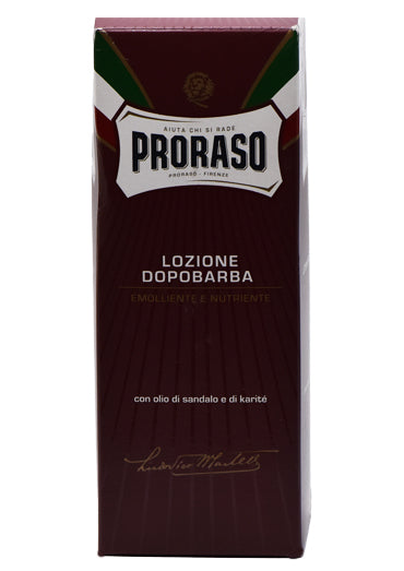 Proraso Red, AFTER SHAVE LOTION with Sandalwood and Shea Oil 400ML
