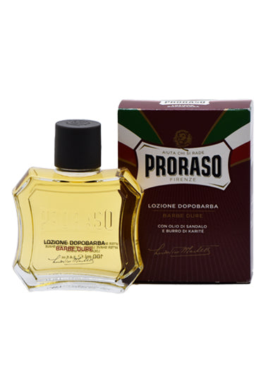 Proraso Red, AFTER SHAVE LOTION with Sandalwood and Shea Oil