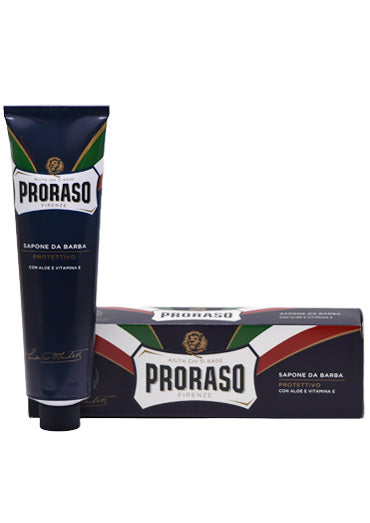 Proraso Blue, SHAVING CREAM in a Tube with Aloe and Vitamin E , 150 ml