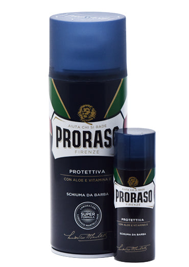 Proraso Blue, SHAVING FOAM with Aloe and Vitamin E 400 ml, 50ml