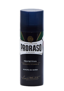 Proraso Blue, SHAVING FOAM with Aloe and Vitamin E, 400 ml TRAVEL SIZE 50ML