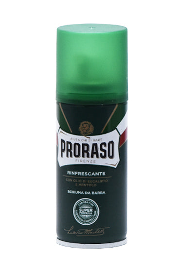 Proraso Green, SHAVING FOAM with Eucalyptus oil and Menthol  400ml, 100ml, 50ml