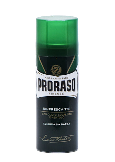 Proraso Green, SHAVING FOAM with Eucalyptus oil and Menthol 400ml TRAVEL SIZE 50ML