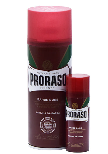 Proraso Red, SHAVING FOAM with Sandalwood and Shea Butter