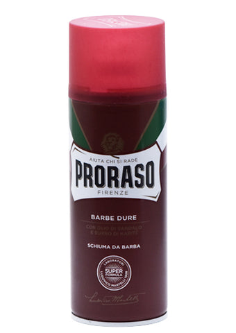 Proraso Red, SHAVING FOAM with Sandalwood and Shea Butter