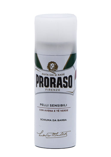 Proraso White, SHAVING FOAM with Green Tea and Oatmeal TRAVEL SIZE 50ML