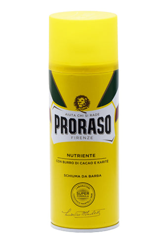 Proraso Yellow, SHAVING FOAM with Cocoa Butter and Macademia Oil