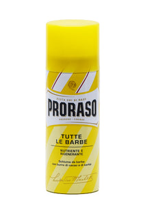 Proraso Yellow, SHAVING FOAM with Cocoa Butter and Macademia Oil