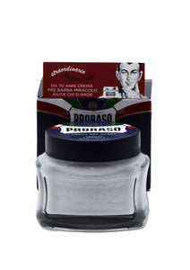 Proraso Blue, PRE SHAVE Cream with Aloe and Vitamin E,100 ml