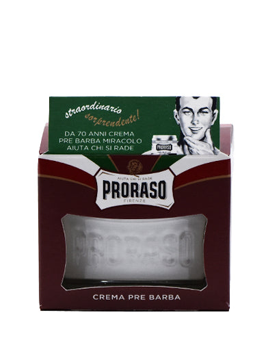 Proraso Red, PRE SHAVE Cream with Sandalwood and Shea Butter, 100 ml