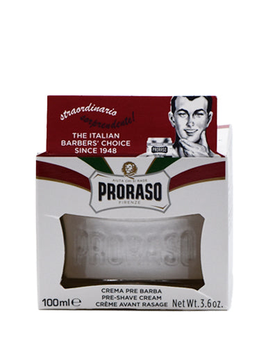 Proraso White, PRE SHAVE Cream with Green Tea and Oatmeal,100 ml