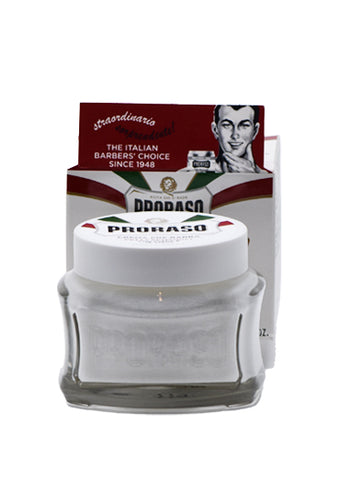 Proraso White, PRE SHAVE Cream with Green Tea and Oatmeal,100 ml