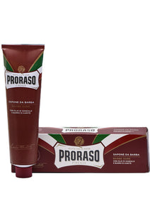 Proraso Red, SHAVING CREAM in a Tube, with Sandalwood and Shea Butter, 150 ml