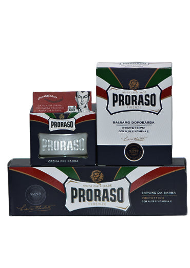 Proraso Blue, PRE SHAVE Cream with Aloe and Vitamin E,100 ml