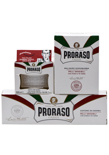 Proraso White, SHAVING CREAM in a Tube, with Green Tea and Oatmeal, 150 ml