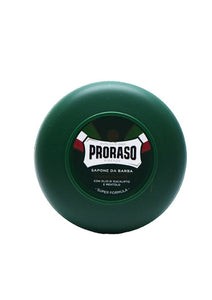 Proraso Green, SHAVING SOAP in a Tub with Eucalyptus oil and Menthol 150 ml