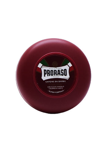 Proraso Red, SHAVING SOAP in a Tub with Sandalwood and Shea Butter, 150 ml