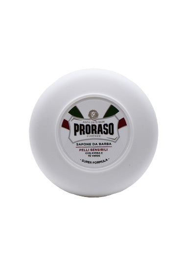 Proraso White, SHAVING SOAP in a Tub with Green Tea and Oatmeal, 150 ml