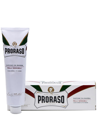 Proraso White, SHAVING CREAM in a Tube, with Green Tea and Oatmeal, 150 ml