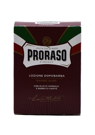 Proraso Red, AFTER SHAVE LOTION with Sandalwood and Shea Oil