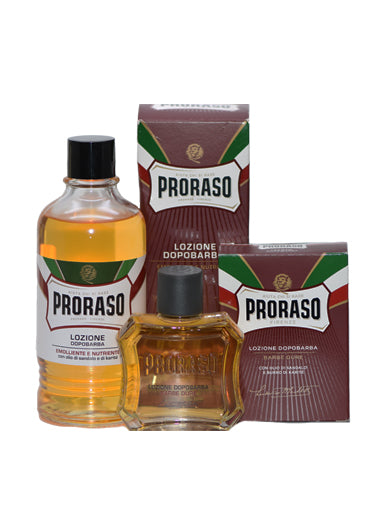 Proraso Red, AFTER SHAVE LOTION with Sandalwood and Shea Oil