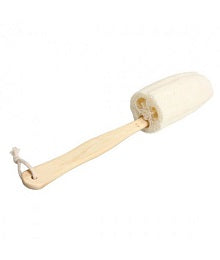 Natural Exfoliating Loofah Bath Brush with Wooden Handle