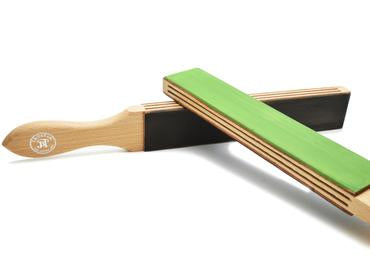 JB Tatam green and black treated paddle strop