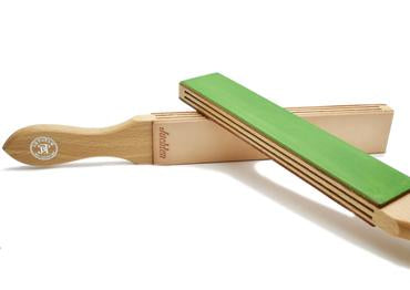 JB Tatam green and untreated paddle strop