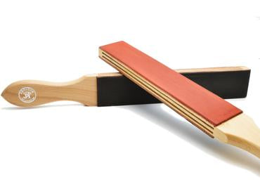 JB Tatam pre treated red and black paddle strop