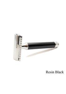 Muhle traditional double edge safety razor with closed comb and black resin handle