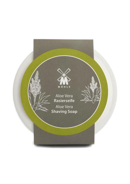 Muhle Aloe Vera shaving soap with porcelain bowl