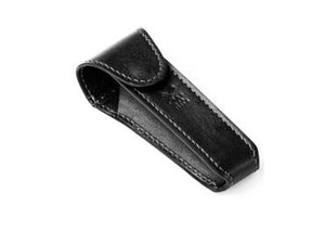 Muhle safety razor travel pouch in black leather