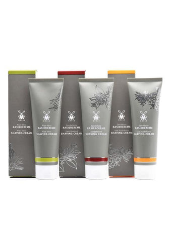 Muhle shaving creams in 75ml tubes