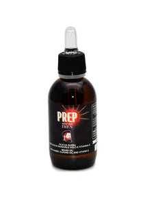 Prep beard oil with sweet almond oil and vitamin e