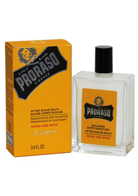 Proraso wood and spice scented after shave balm