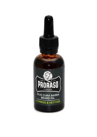 Proraso cypress and vetiver scented beard oil