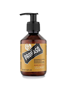 Proraso wood and spice scented beard shampoo
