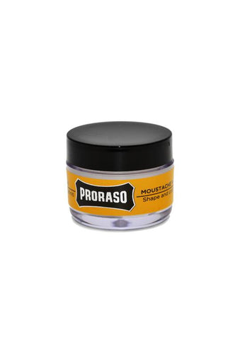 Proraso wood and spice scented moustache wax