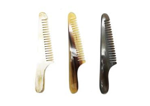 Three St James Shaving Emporium 10cm real horn beard and moustache combs