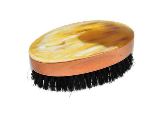 St James Shaving Emporium 11cm light horn backed hair brush