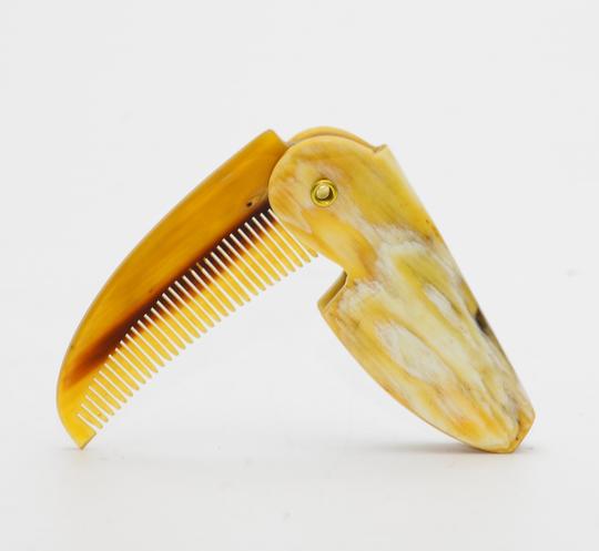 St James Shaving Emporium folding beard and moustache comb made with real horn