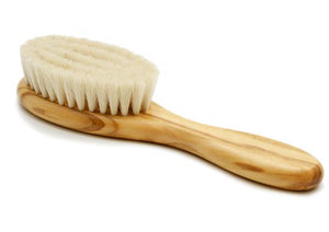 St James Shaving Emporium olive wood baby hair brush