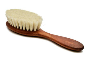 St James Shaving Emporium pear wood baby hair brush