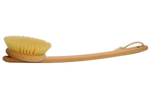 St James Shaving Emporium natural bristle bath brush with beechwood fixed handle